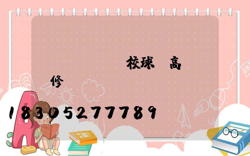 學(xué)校球場高桿燈維修標(biāo)準(zhǔn)