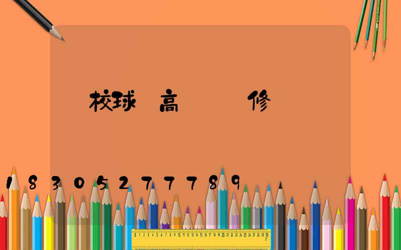 學校球場高桿燈維修標準