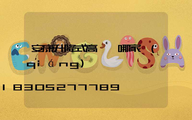 安康升降式高桿燈哪家強(qiáng)