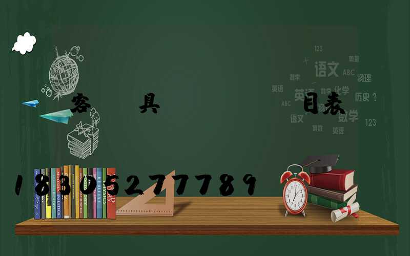 客廳燈具價(jià)目表