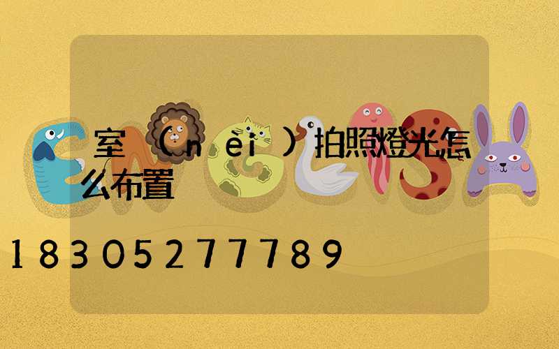 室內(nèi)拍照燈光怎么布置