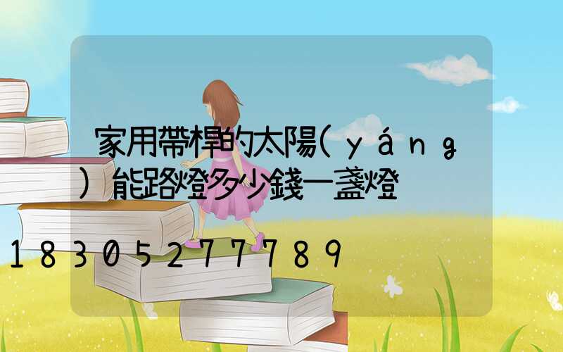 家用帶桿的太陽(yáng)能路燈多少錢一盞燈