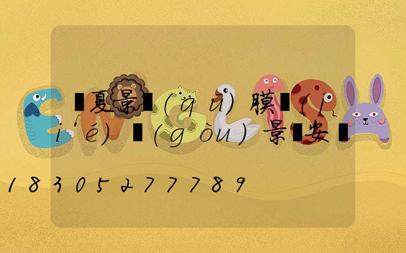 寧夏景區(qū)膜結(jié)構(gòu)景觀安裝