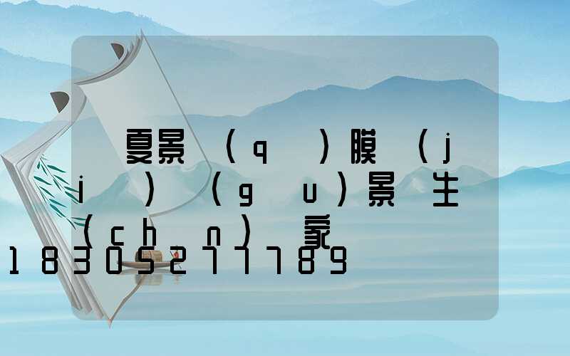 寧夏景區(qū)膜結(jié)構(gòu)景觀生產(chǎn)廠家