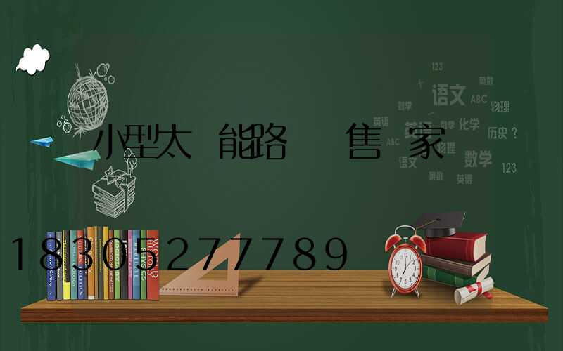 小型太陽能路燈銷售廠家