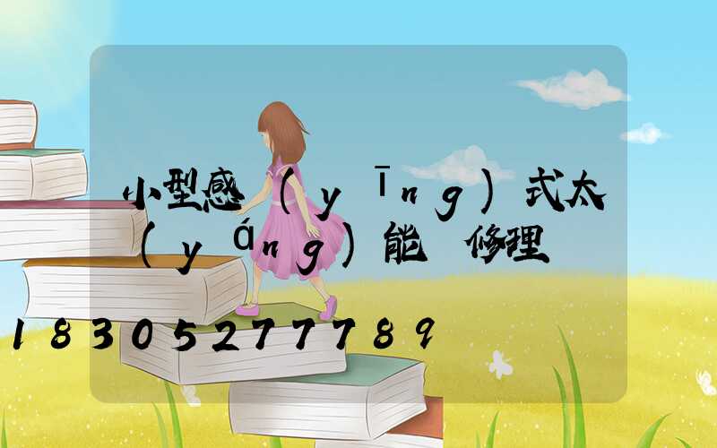 小型感應(yīng)式太陽(yáng)能燈修理