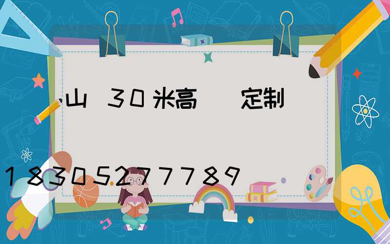 山東30米高桿燈定制