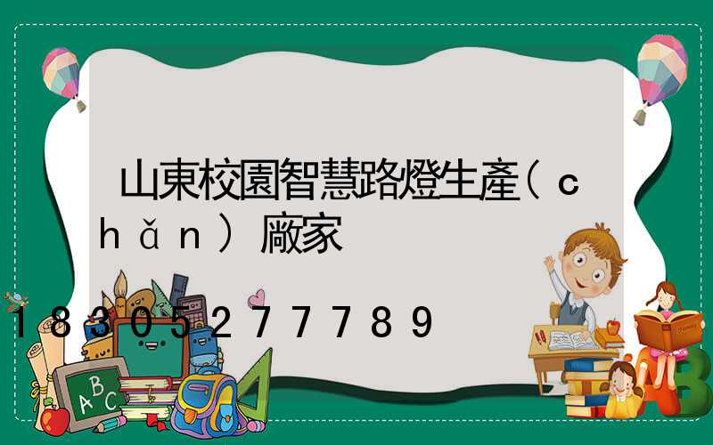 山東校園智慧路燈生產(chǎn)廠家