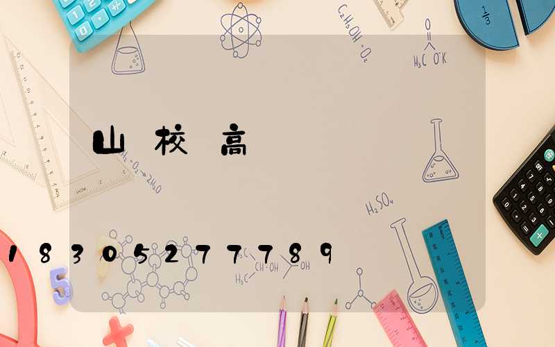 山東校園高桿燈