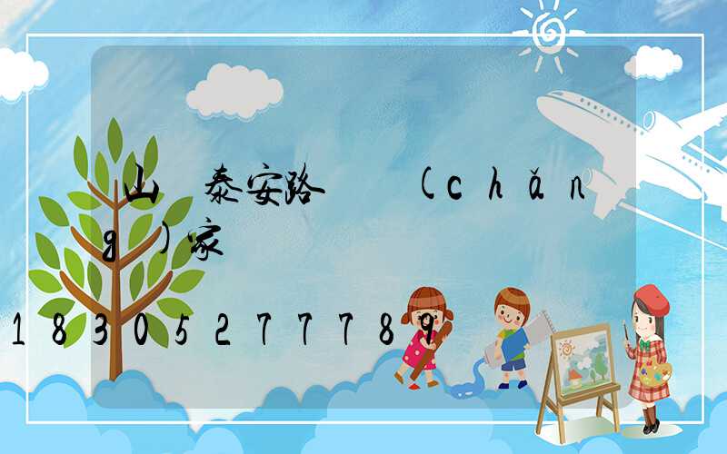 山東泰安路燈廠(chǎng)家