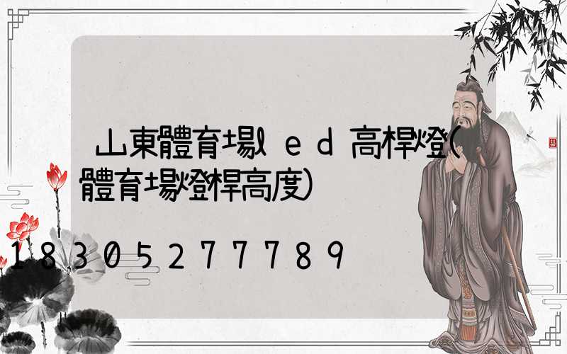 山東體育場led高桿燈(體育場燈桿高度)