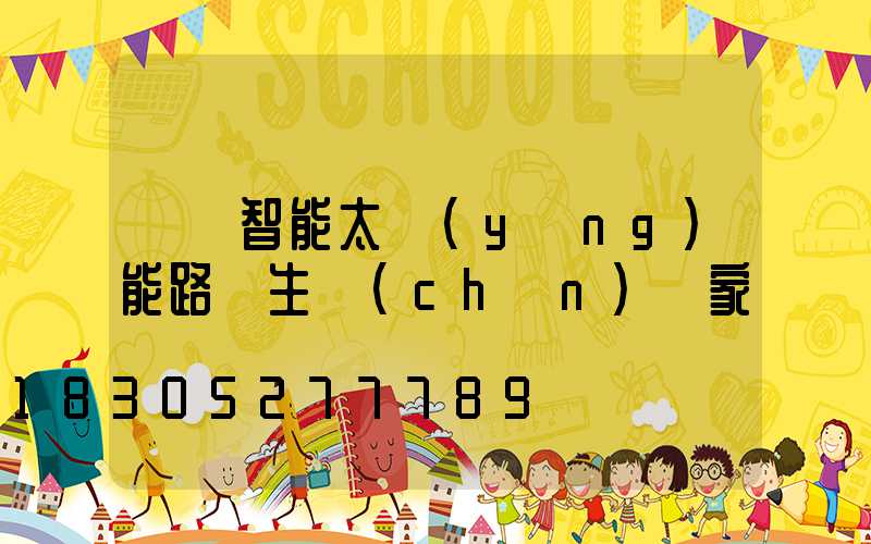 廣東智能太陽(yáng)能路燈生產(chǎn)廠家