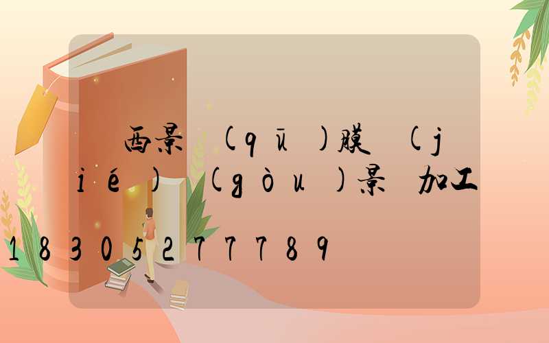 廣西景區(qū)膜結(jié)構(gòu)景觀加工