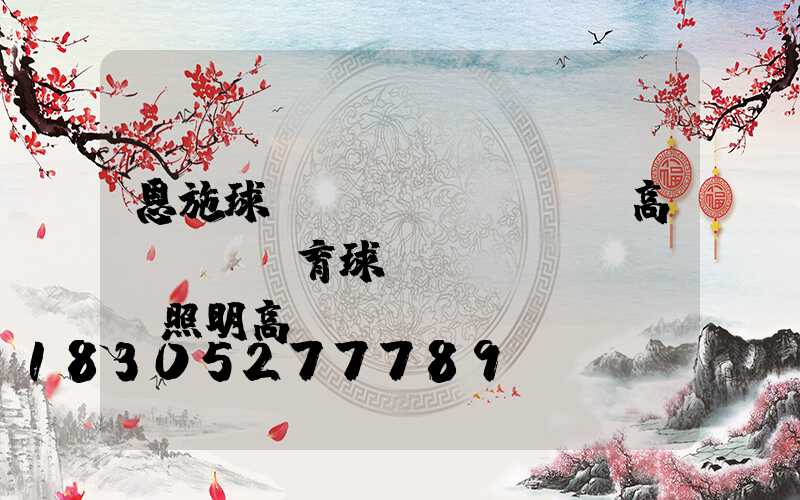 恩施球場(chǎng)高桿燈(體育球場(chǎng)照明高桿燈)