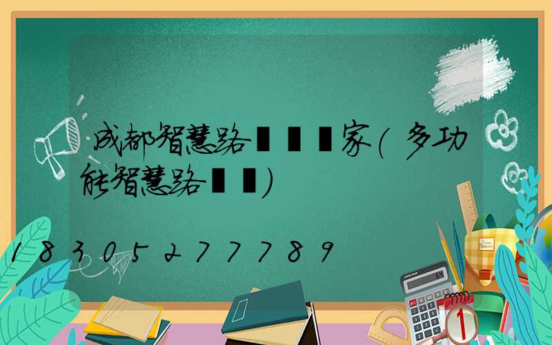 成都智慧路燈桿廠家(多功能智慧路燈桿)