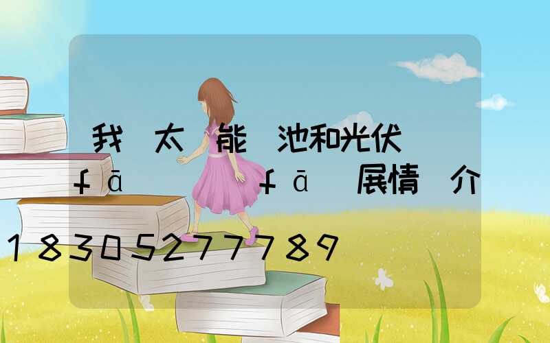 我國太陽能電池和光伏發(fā)電發(fā)展情況介紹