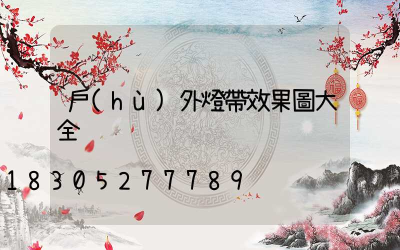 戶(hù)外燈帶效果圖大全