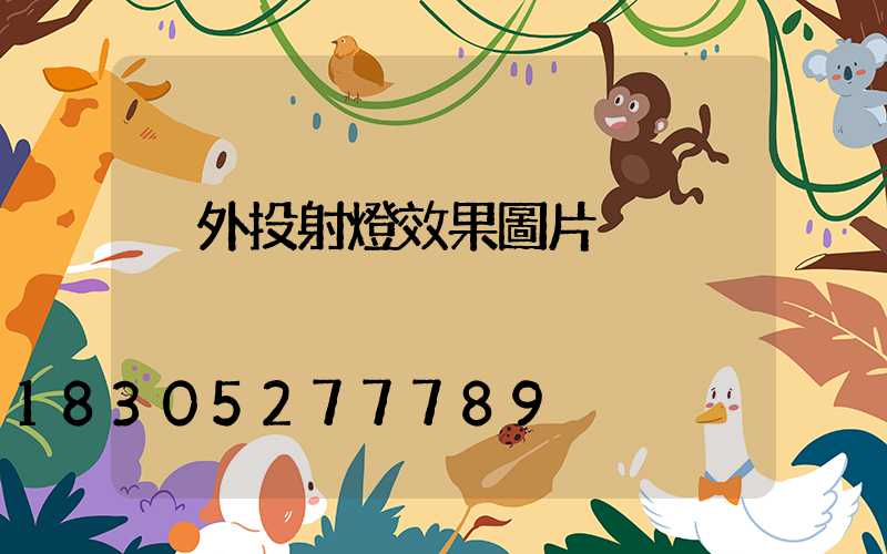 戶外投射燈效果圖片