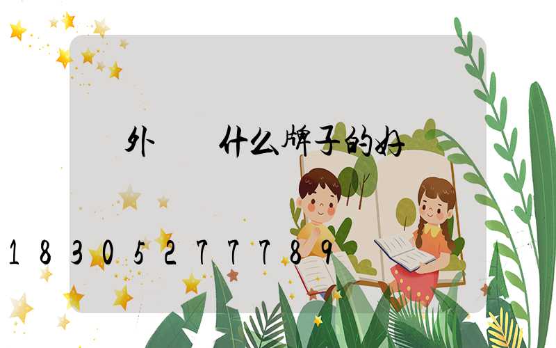戶外燈帶什么牌子的好