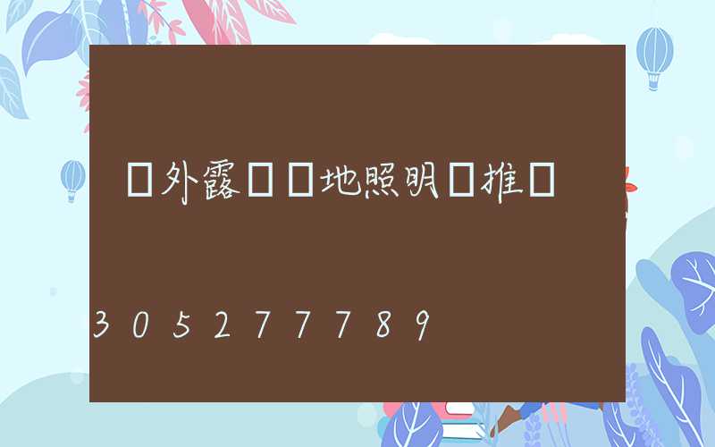 戶外露營營地照明燈推薦