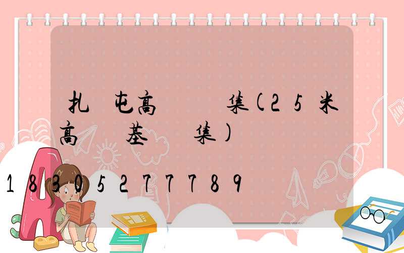 扎蘭屯高桿燈圖集(25米高桿燈基礎圖集)