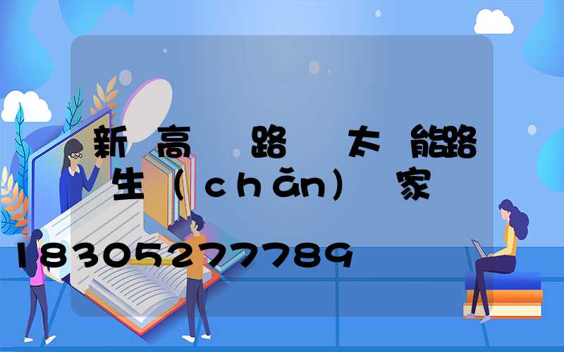 新樂高桿燈路燈桿太陽能路燈生產(chǎn)廠家