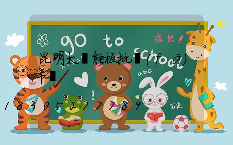 昆明太陽能板批發(fā)市場