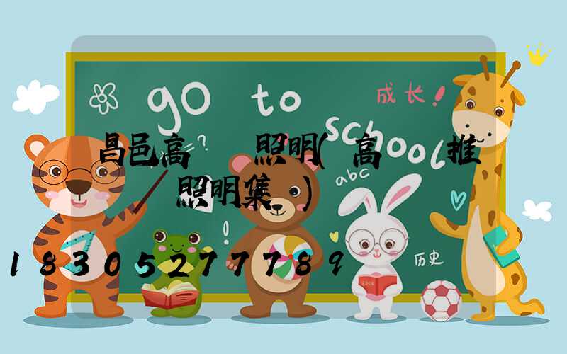 昌邑高桿燈照明(高桿燈推薦誠陽照明集團)