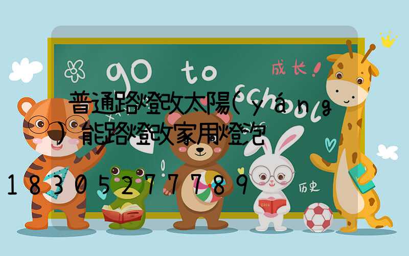 普通路燈改太陽(yáng)能路燈改家用燈泡