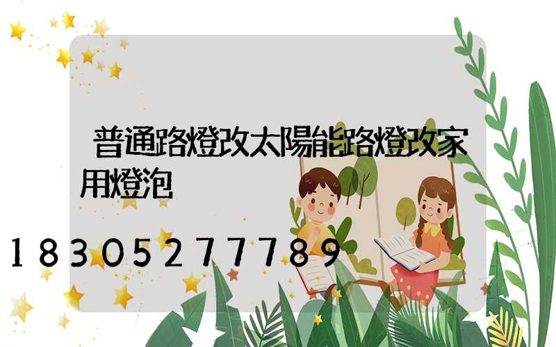 普通路燈改太陽能路燈改家用燈泡