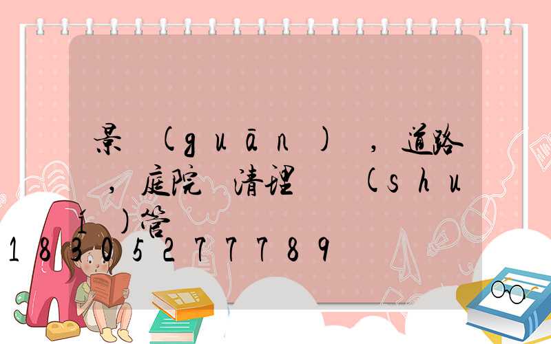 景觀(guān)燈,道路燈,庭院燈清理歸誰(shuí)管