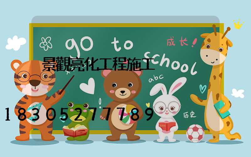 景觀亮化工程施工