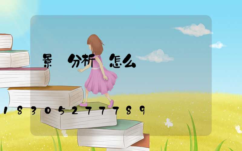 景觀分析圖怎么畫