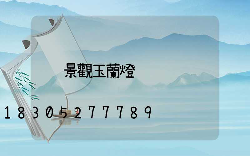 景觀玉蘭燈