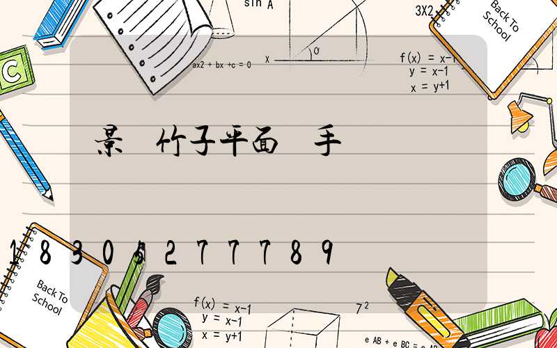 景觀竹子平面圖手繪