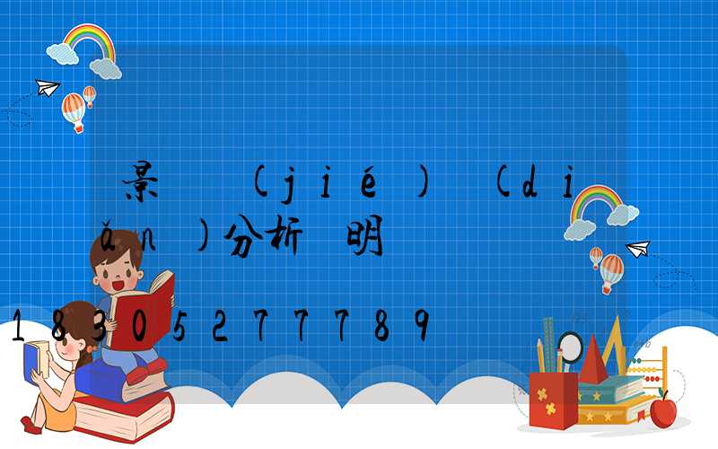 景觀節(jié)點(diǎn)分析說明