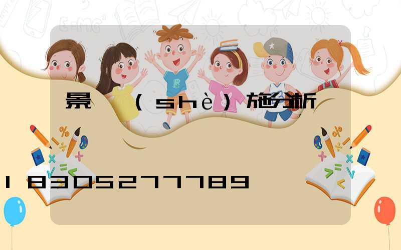 景觀設(shè)施分析
