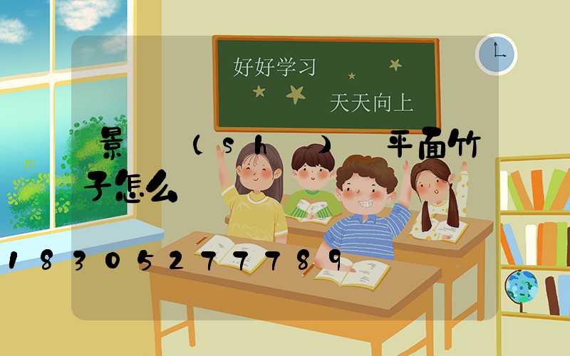 景觀設(shè)計平面竹子怎么畫