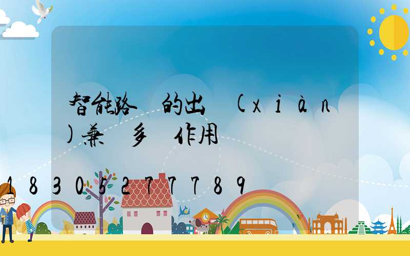 智能路燈的出現(xiàn)兼顧多種作用