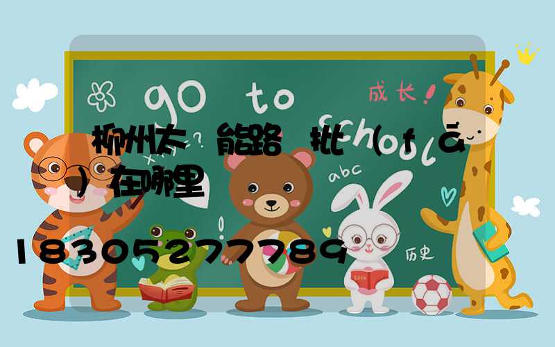 柳州太陽能路燈批發(fā)在哪里