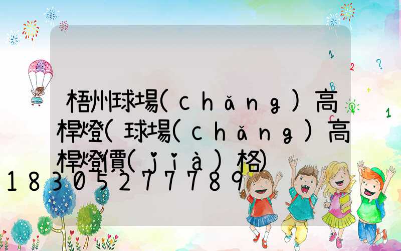 梧州球場(chǎng)高桿燈(球場(chǎng)高桿燈價(jià)格)