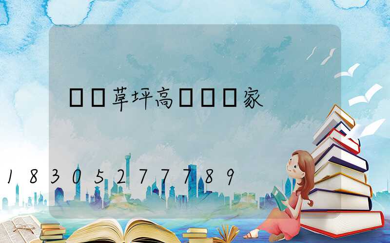 棗莊草坪高桿燈廠家