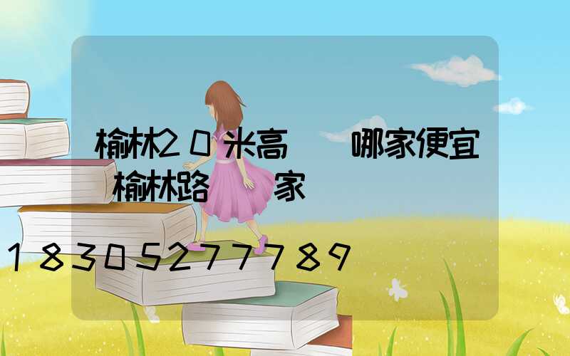 榆林20米高桿燈哪家便宜(榆林路燈廠家)
