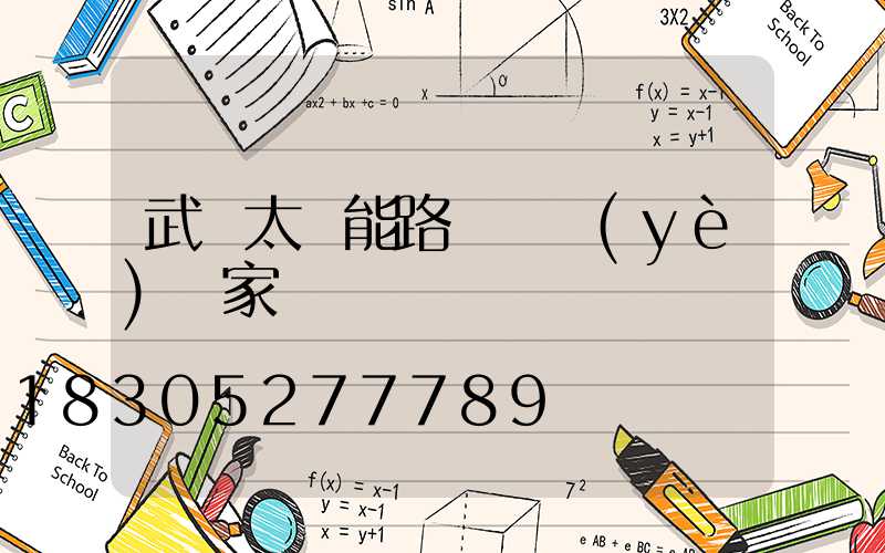 武漢太陽能路燈專業(yè)廠家