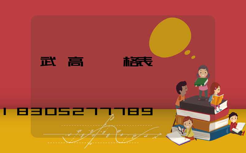 武漢高桿燈價格表