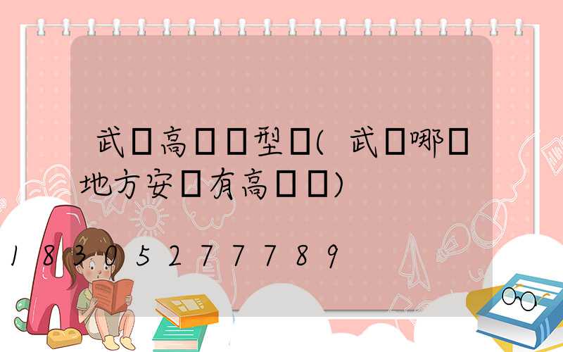 武漢高桿燈型號(武漢哪個地方安裝有高桿燈)
