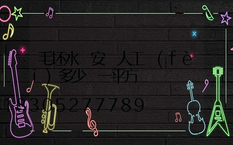 毛坯水電安裝人工費(fèi)多少錢一平方