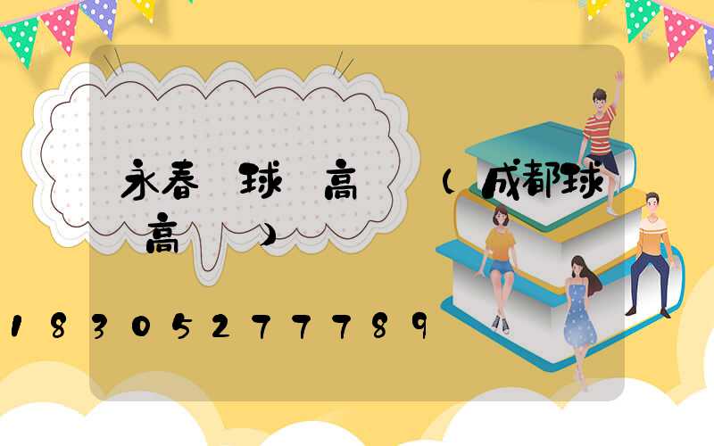 永春縣球場高桿燈(成都球場高桿燈)