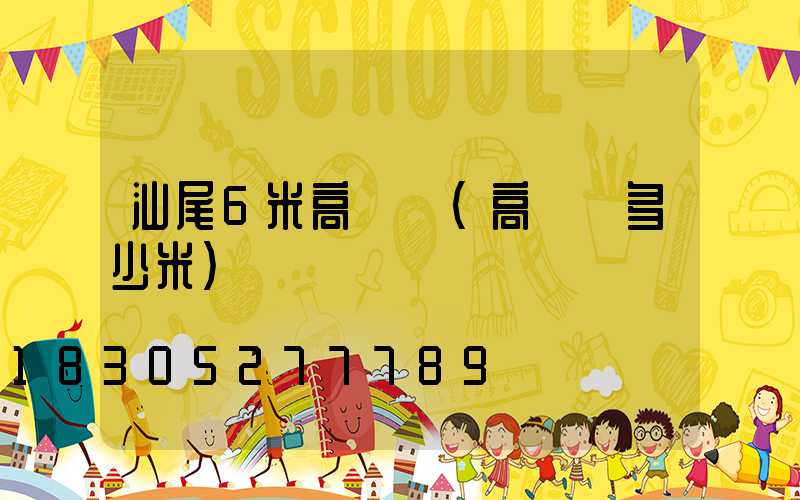 汕尾6米高桿燈(高桿燈多少米)