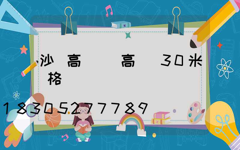沙灘高桿燈(高桿燈30米價格)